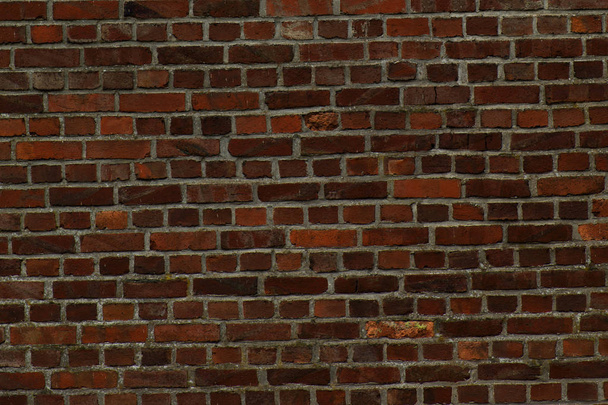 deep red vintage bricks stone mortar stucco wall background backdrop wallpaper - Photo, Image