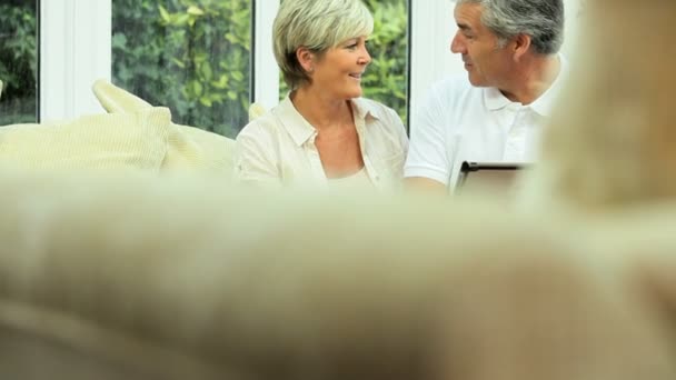 Mature Couple Happy with Their Financial Planning - Materiaali, video