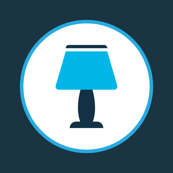 Lamp icon colored symbol. Premium quality isolated light element in trendy style. - Photo, Image