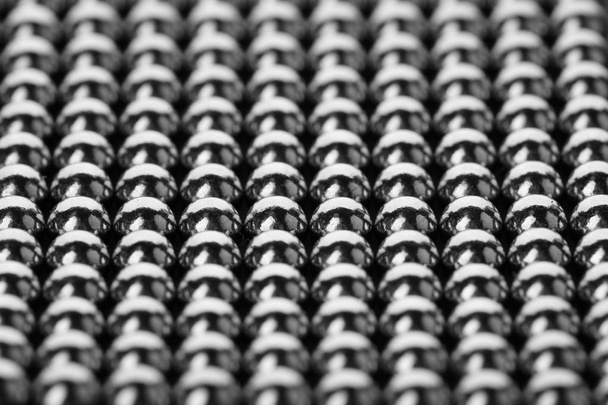 Small metal magnetic balls as background, closeup - Фото, изображение
