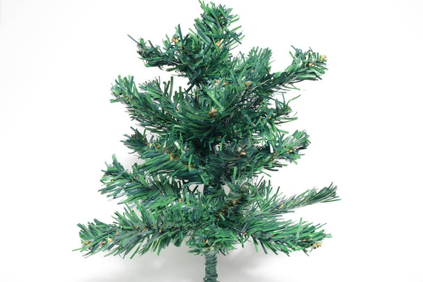Beyaz arka plan üzerinde simüle Closeup Noel ağacı - Fotoğraf, Görsel