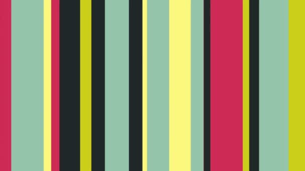 Багатобарвної смугами 27 / / 4 к дизайн колірні шкали тлі відео петлю. Анімовані барвисті барів! Multistripe свято для ваших очей. № 27 в серії. - Кадри, відео