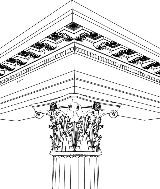 Columna griega corintia Vector
 - Vector, imagen