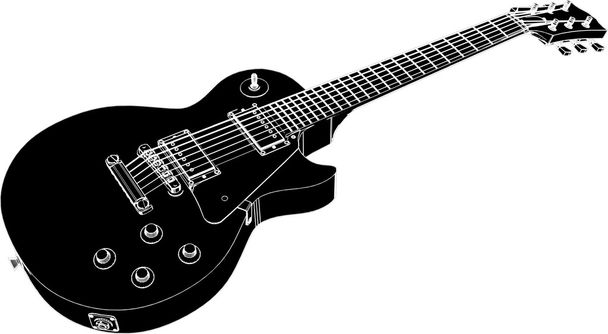 Elektrische gitaar vector - Vector, afbeelding