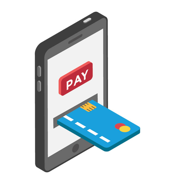 Card payment isometric icon design  - Vektor, Bild
