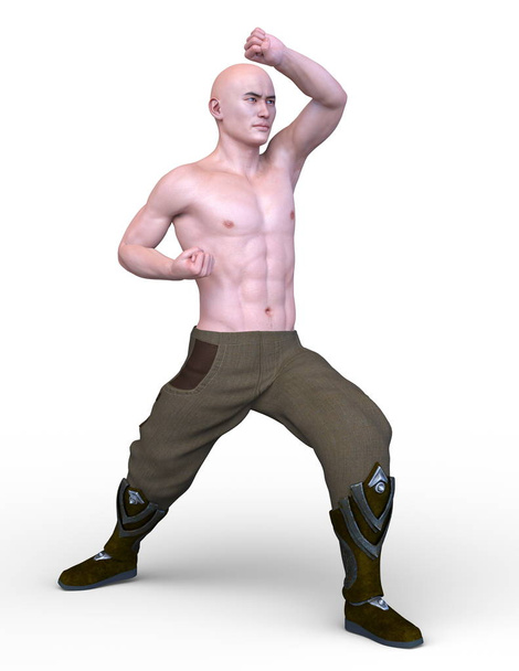 3D CG rendering of strong man - Foto, immagini
