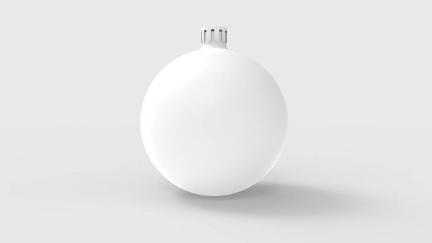 3d image christmas ball. 3d render Christmas tree toy. - Zdjęcie, obraz