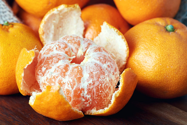 Mandarin orange (Citrus reticulata) also known as the mandarin or mandarine - Foto, Imagen
