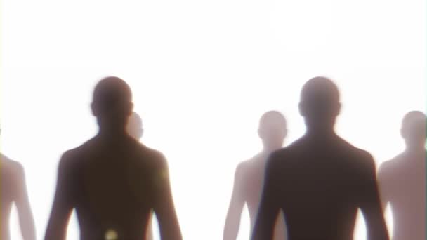 Army Of Men Silhouettes Parade Loop / 4k animazione di sfondo loop con sagome nere di uomini in piedi e scorrevole da sinistra a destra
 - Filmati, video