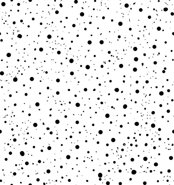 シームレスな blob パターン。インク ドロップの背景。凹凸の黒い斑点 - ベクター画像