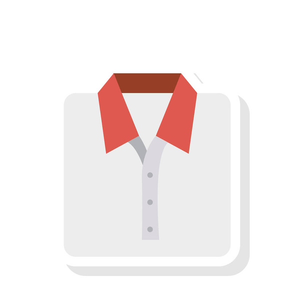 male shirt  flat style icon, vector illustration  - Vector, Image