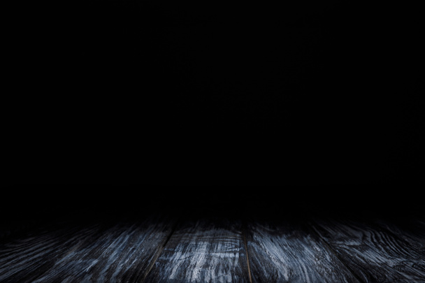 fundo de madeira grungy cinza escuro no preto
 - Foto, Imagem