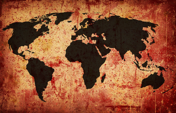 ilustracja mapa świata - Zdjęcie, obraz