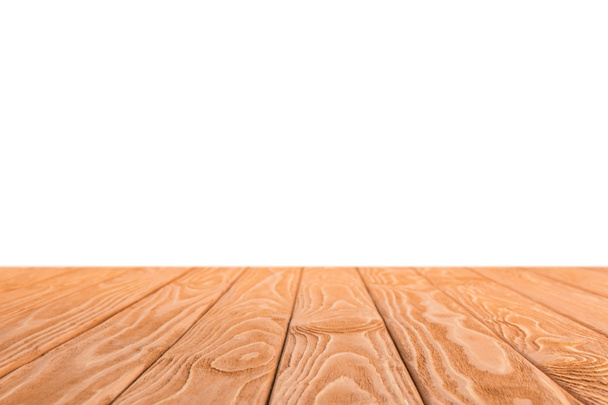 orange striped wooden background on white - Fotó, kép