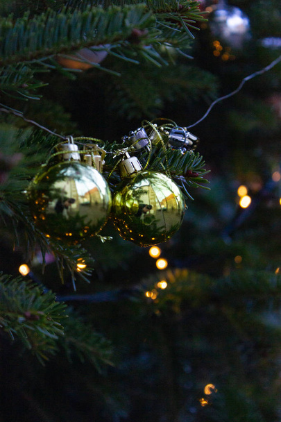decorado ramas de árbol de Navidad en el sur de Alemania advenimiento diciembre mes
 - Foto, Imagen