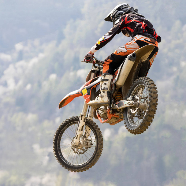 race with motocross on dirt - Photo, Image