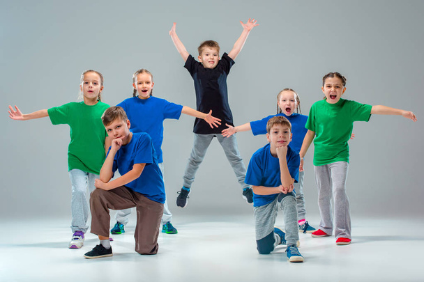 The kids dance school, ballet, hiphop, street, funky and modern dancers - Fotó, kép