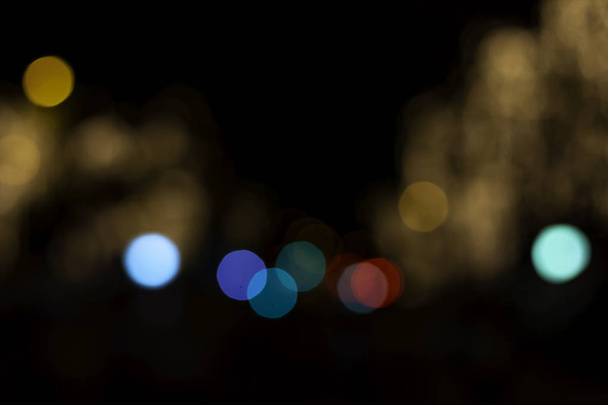 Absztrakt City Light Bokeh színes háttérrel. - Fotó, kép