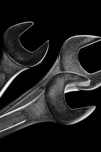 Three metallic wrenches - Photo, Image