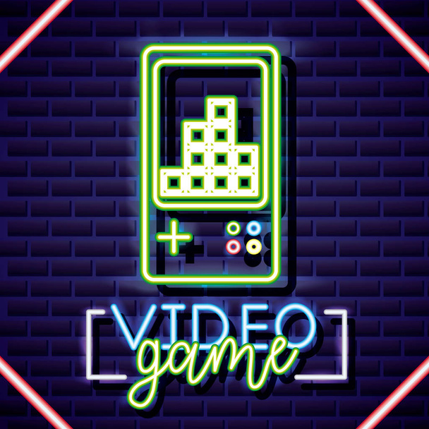 neon jogos de vídeo
 - Vetor, Imagem