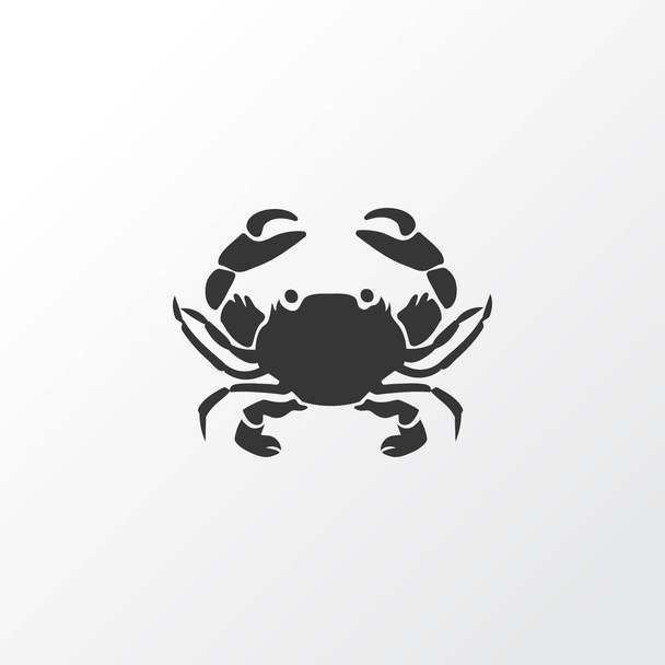 Crab icon symbol. Premium quality isolated cancer element in trendy style. - Vector, Image