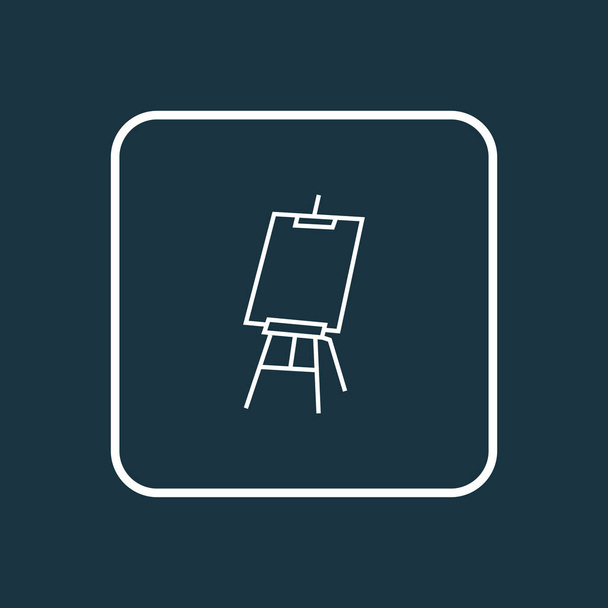 Drawing easel icon line symbol. Premium quality isolated canvas element in trendy style. - Photo, Image