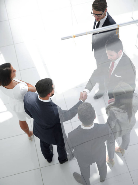 business background.handshake business men in the business center - Фото, изображение