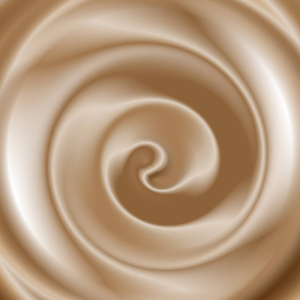 Csokoládé krém textúra. Absztrakt egyszerű színes illusztráció - Vektor, kép