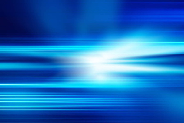 sininen tekniikka abstrakti liike tausta nopeusvalon - Valokuva, kuva