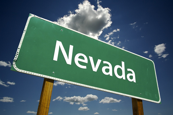 Nevada zelené dopravní značka - Fotografie, Obrázek