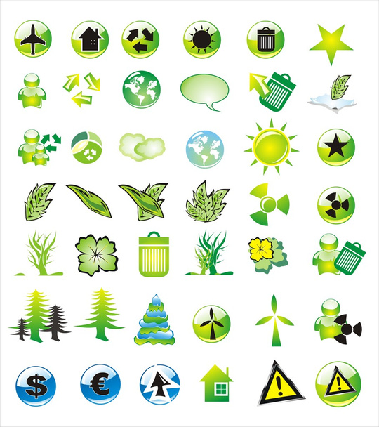 Environmetal Icon Set - Vettoriali, immagini