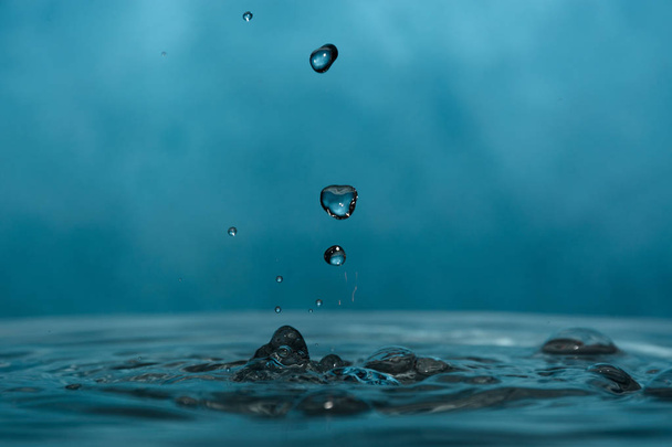 Splash of clean water on background - Foto, Imagen