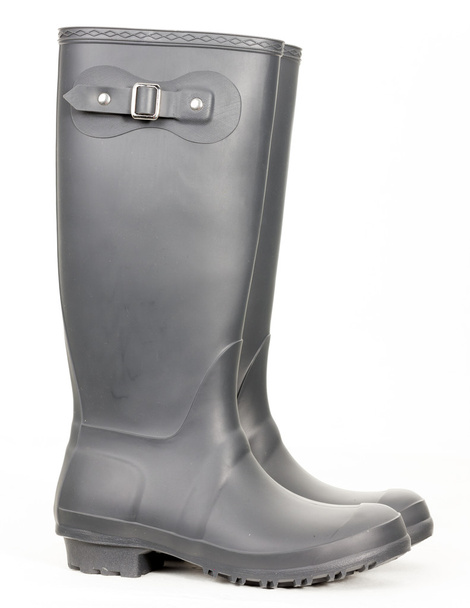 gray rubber boots - Photo, Image