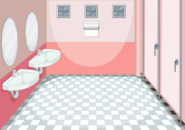 A clean toilet background illustration - Vector, Image