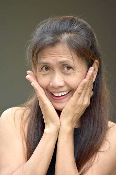 Surprised Older Diverse Adult Female - Фото, изображение