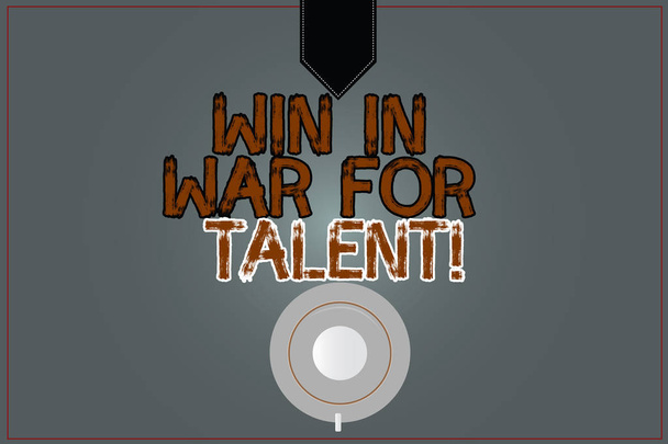 Käsitteellinen käsin kirjoittaminen osoittaa Win In War For Talent. Business valokuva teksti Taistele käyttäen parhaita taitoja olla voittaja kykyjä Coffee Cup Top View Heijastus tyhjä väri Snap Planner
. - Valokuva, kuva