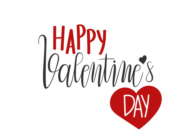 Vector Valentine's Day Greeting Card.Happy Valentine's day - Vector, Image