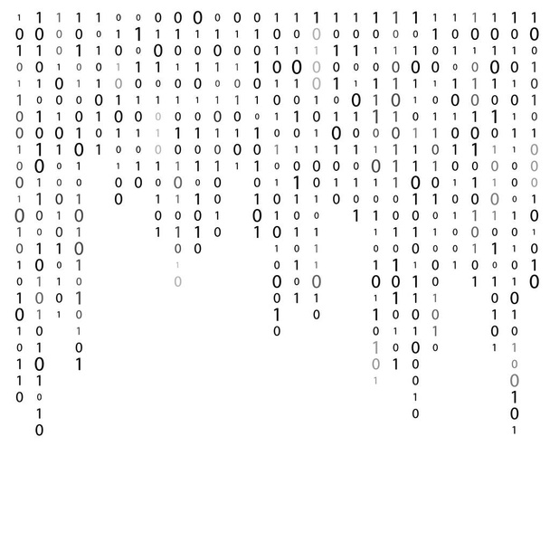 行列ベクトルの抽象的な背景。バイナリのコンピューター デジタル技術コード。ハッカー概念. - ベクター画像