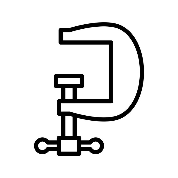 Bankschroef Vector Icon signaal pictogram vectorillustratie voor persoonlijk en commercieel gebruik.. - Vector, afbeelding