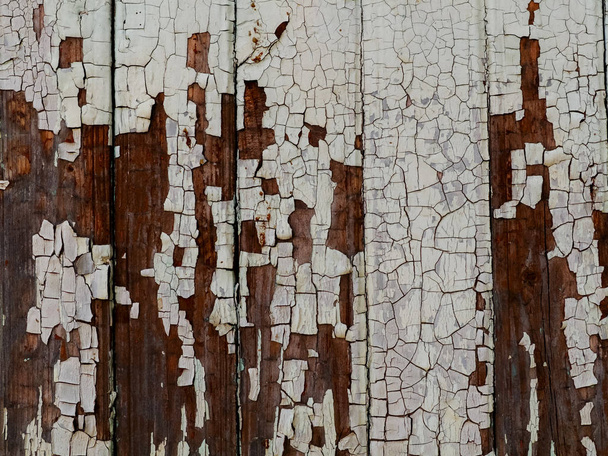 The texture of cracked paint. - Fotó, kép