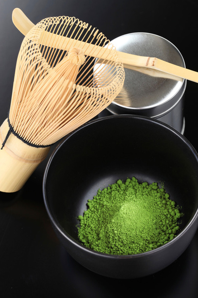 matcha, té verde en polvo
 - Foto, Imagen