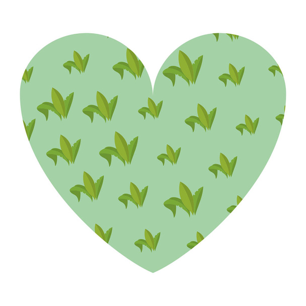 Leaves heart shape - Вектор,изображение