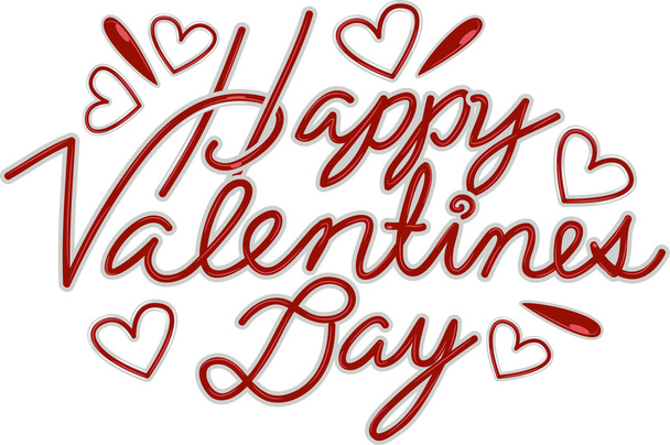Happy Valentines Day Text - Φωτογραφία, εικόνα