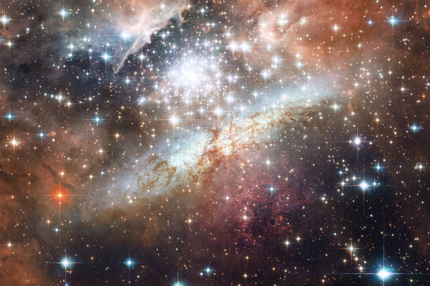 Galaxy, univerzum, ködök, fürt, csillag, a mély űrben. Science fiction art. Ez a kép a Nasa berendezett elemei - Fotó, kép