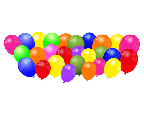 many balloons - Vector, Image