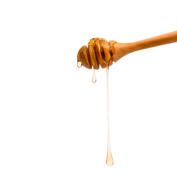 isolated honey dripper on white background  - Fotó, kép