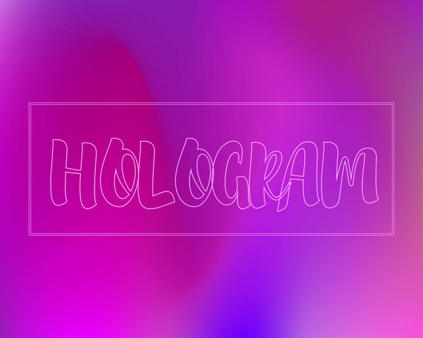 Super fiolet Hologram - Wektor, obraz