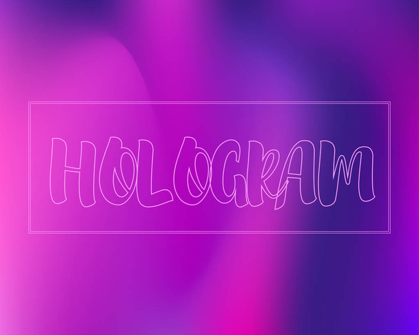 Superviolettes Hologramm - Vektor, Bild