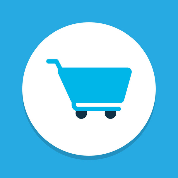 Cart icon colored symbol. Premium quality isolated shopping trolley element in trendy style. - Photo, Image