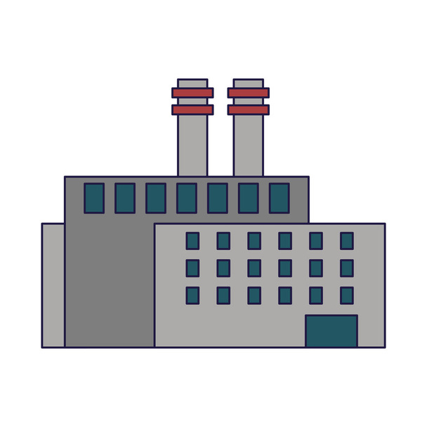 Indústria de fábrica de construção isolado desenho animado vetor ilustração design gráfico
 - Vetor, Imagem